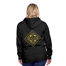 Indlæs billede til gallerivisning Gold Diamond 2 Women’s Premium Hoodie - charcoal grey