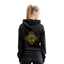 Indlæs billede til gallerivisning Gold Diamond 2 Women’s Premium Hoodie - charcoal grey