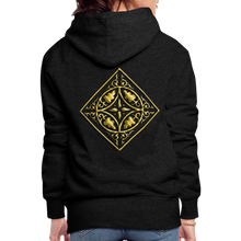 Indlæs billede til gallerivisning Gold Diamond 2 Women’s Premium Hoodie - charcoal grey