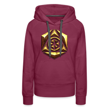 Afbeelding in Gallery-weergave laden, Sheild 1 Women’s Premium Hoodie - burgundy