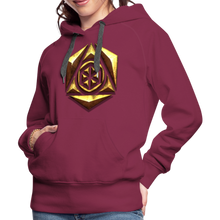 Afbeelding in Gallery-weergave laden, Sheild 1 Women’s Premium Hoodie - burgundy