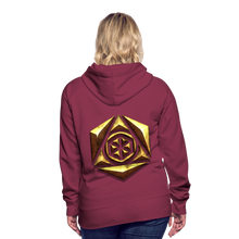 Afbeelding in Gallery-weergave laden, Sheild 1 Women’s Premium Hoodie - burgundy
