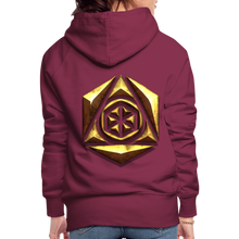 Afbeelding in Gallery-weergave laden, Sheild 1 Women’s Premium Hoodie - burgundy