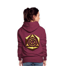 Afbeelding in Gallery-weergave laden, Sheild 1 Women’s Premium Hoodie - burgundy