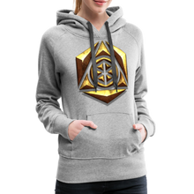 Afbeelding in Gallery-weergave laden, Sheild 1 Women’s Premium Hoodie - heather grey