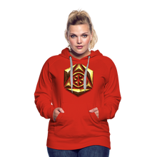 Afbeelding in Gallery-weergave laden, Sheild 1 Women’s Premium Hoodie - red
