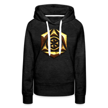 Afbeelding in Gallery-weergave laden, Sheild 1 Women’s Premium Hoodie - charcoal grey