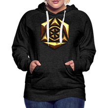 Afbeelding in Gallery-weergave laden, Sheild 1 Women’s Premium Hoodie - charcoal grey