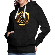 Afbeelding in Gallery-weergave laden, Sheild 1 Women’s Premium Hoodie - charcoal grey