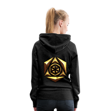 Afbeelding in Gallery-weergave laden, Sheild 1 Women’s Premium Hoodie - charcoal grey