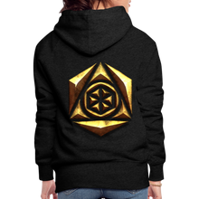 Afbeelding in Gallery-weergave laden, Sheild 1 Women’s Premium Hoodie - charcoal grey