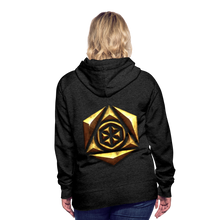 Afbeelding in Gallery-weergave laden, Sheild 1 Women’s Premium Hoodie - charcoal grey