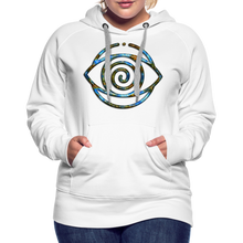 Afbeelding in Gallery-weergave laden, Blue Protection Eye 1 Women’s Premium Hoodie - white