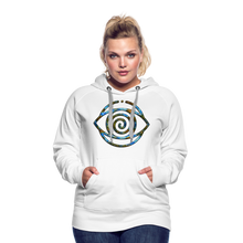 Afbeelding in Gallery-weergave laden, Blue Protection Eye 1 Women’s Premium Hoodie - white