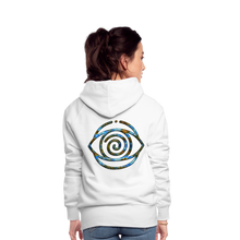 Afbeelding in Gallery-weergave laden, Blue Protection Eye 1 Women’s Premium Hoodie - white