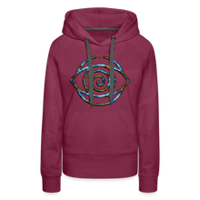 Afbeelding in Gallery-weergave laden, Blue Protection Eye 1 Women’s Premium Hoodie - burgundy