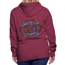 Afbeelding in Gallery-weergave laden, Blue Protection Eye 1 Women’s Premium Hoodie - burgundy