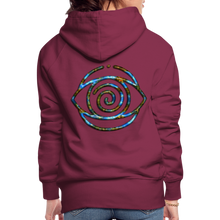Afbeelding in Gallery-weergave laden, Blue Protection Eye 1 Women’s Premium Hoodie - burgundy