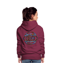 Afbeelding in Gallery-weergave laden, Blue Protection Eye 1 Women’s Premium Hoodie - burgundy