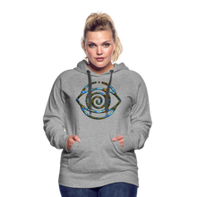 Afbeelding in Gallery-weergave laden, Blue Protection Eye 1 Women’s Premium Hoodie - heather grey