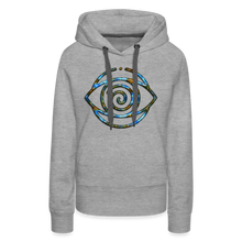Afbeelding in Gallery-weergave laden, Blue Protection Eye 1 Women’s Premium Hoodie - heather grey