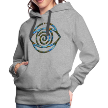 Afbeelding in Gallery-weergave laden, Blue Protection Eye 1 Women’s Premium Hoodie - heather grey