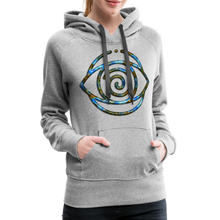 Afbeelding in Gallery-weergave laden, Blue Protection Eye 1 Women’s Premium Hoodie - heather grey