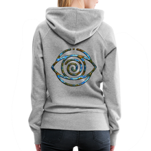 Afbeelding in Gallery-weergave laden, Blue Protection Eye 1 Women’s Premium Hoodie - heather grey