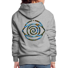 Afbeelding in Gallery-weergave laden, Blue Protection Eye 1 Women’s Premium Hoodie - heather grey