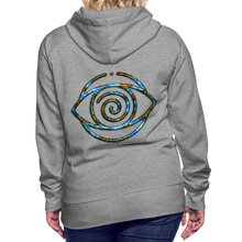Afbeelding in Gallery-weergave laden, Blue Protection Eye 1 Women’s Premium Hoodie - heather grey