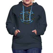 Afbeelding in Gallery-weergave laden, Blue Protection Eye 1 Women’s Premium Hoodie - navy
