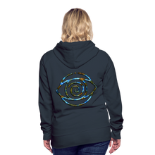 Afbeelding in Gallery-weergave laden, Blue Protection Eye 1 Women’s Premium Hoodie - navy
