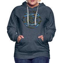 Afbeelding in Gallery-weergave laden, Blue Protection Eye 1 Women’s Premium Hoodie - heather denim
