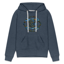 Afbeelding in Gallery-weergave laden, Blue Protection Eye 1 Women’s Premium Hoodie - heather denim