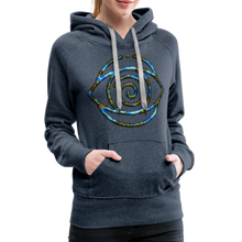 Afbeelding in Gallery-weergave laden, Blue Protection Eye 1 Women’s Premium Hoodie - heather denim