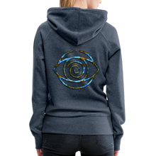 Afbeelding in Gallery-weergave laden, Blue Protection Eye 1 Women’s Premium Hoodie - heather denim