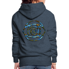 Afbeelding in Gallery-weergave laden, Blue Protection Eye 1 Women’s Premium Hoodie - heather denim