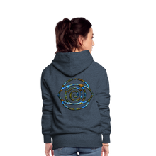 Afbeelding in Gallery-weergave laden, Blue Protection Eye 1 Women’s Premium Hoodie - heather denim