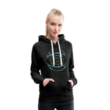 Afbeelding in Gallery-weergave laden, Blue Protection Eye 1 Women’s Premium Hoodie - charcoal grey