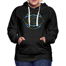Afbeelding in Gallery-weergave laden, Blue Protection Eye 1 Women’s Premium Hoodie - charcoal grey