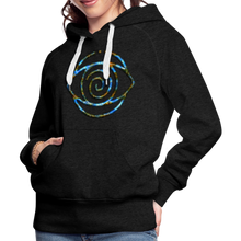 Afbeelding in Gallery-weergave laden, Blue Protection Eye 1 Women’s Premium Hoodie - charcoal grey