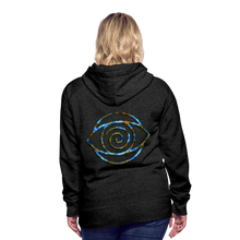 Afbeelding in Gallery-weergave laden, Blue Protection Eye 1 Women’s Premium Hoodie - charcoal grey