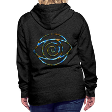 Afbeelding in Gallery-weergave laden, Blue Protection Eye 1 Women’s Premium Hoodie - charcoal grey