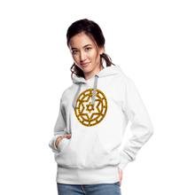 Afbeelding in Gallery-weergave laden, Gold Wheel 1 Women’s Premium Hoodie - white