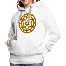 Afbeelding in Gallery-weergave laden, Gold Wheel 1 Women’s Premium Hoodie - white