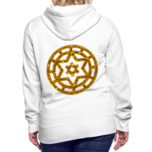 Afbeelding in Gallery-weergave laden, Gold Wheel 1 Women’s Premium Hoodie - white