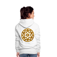 Afbeelding in Gallery-weergave laden, Gold Wheel 1 Women’s Premium Hoodie - white
