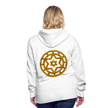 Afbeelding in Gallery-weergave laden, Gold Wheel 1 Women’s Premium Hoodie - white