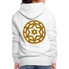 Afbeelding in Gallery-weergave laden, Gold Wheel 1 Women’s Premium Hoodie - white
