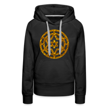 Afbeelding in Gallery-weergave laden, Gold Wheel 1 Women’s Premium Hoodie - black